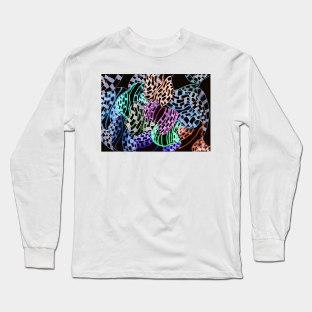 Mind Warping Long Sleeve T-Shirt by LukeMargetts